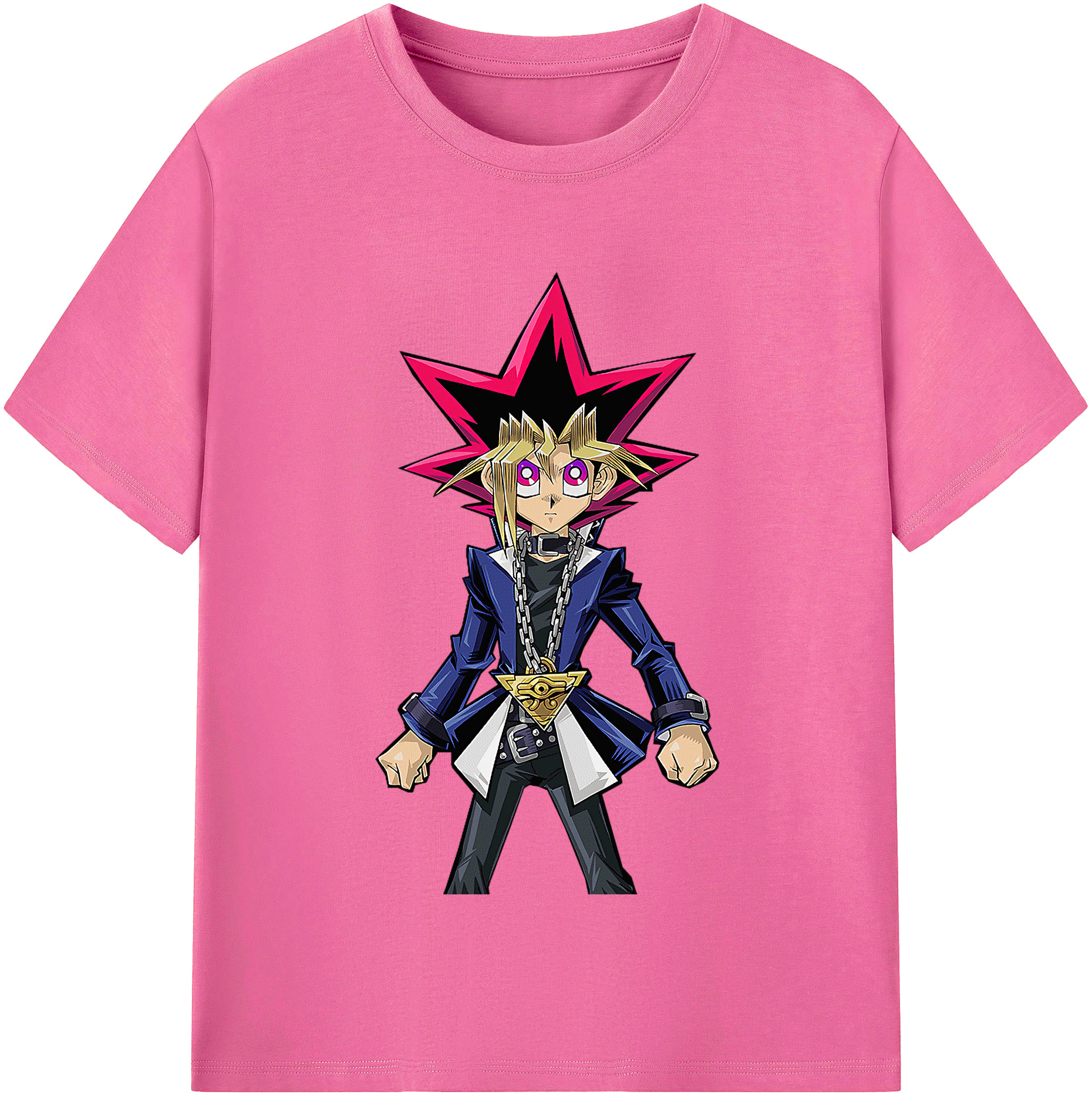 （画像用） 遊☆戯☆王 Yu-Gi-Oh! レディースカジュアルプリントTシャツ（綿100％）